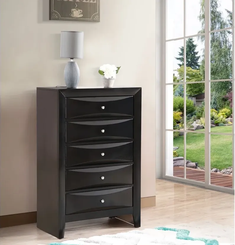 Marilla Bedroom Chest in Black by Glory Furniture