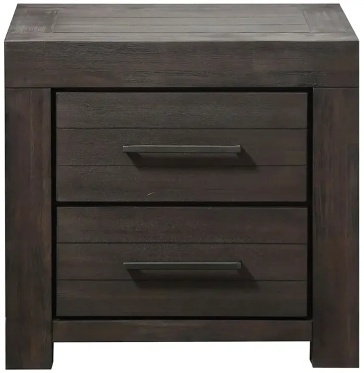 Heath Two Drawer Nightstand in Basalt Grey by Bellanest