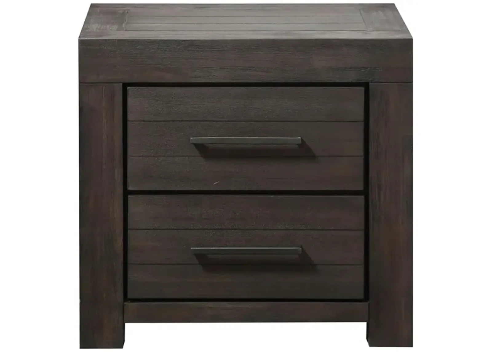 Heath Two Drawer Nightstand in Basalt Grey by Bellanest