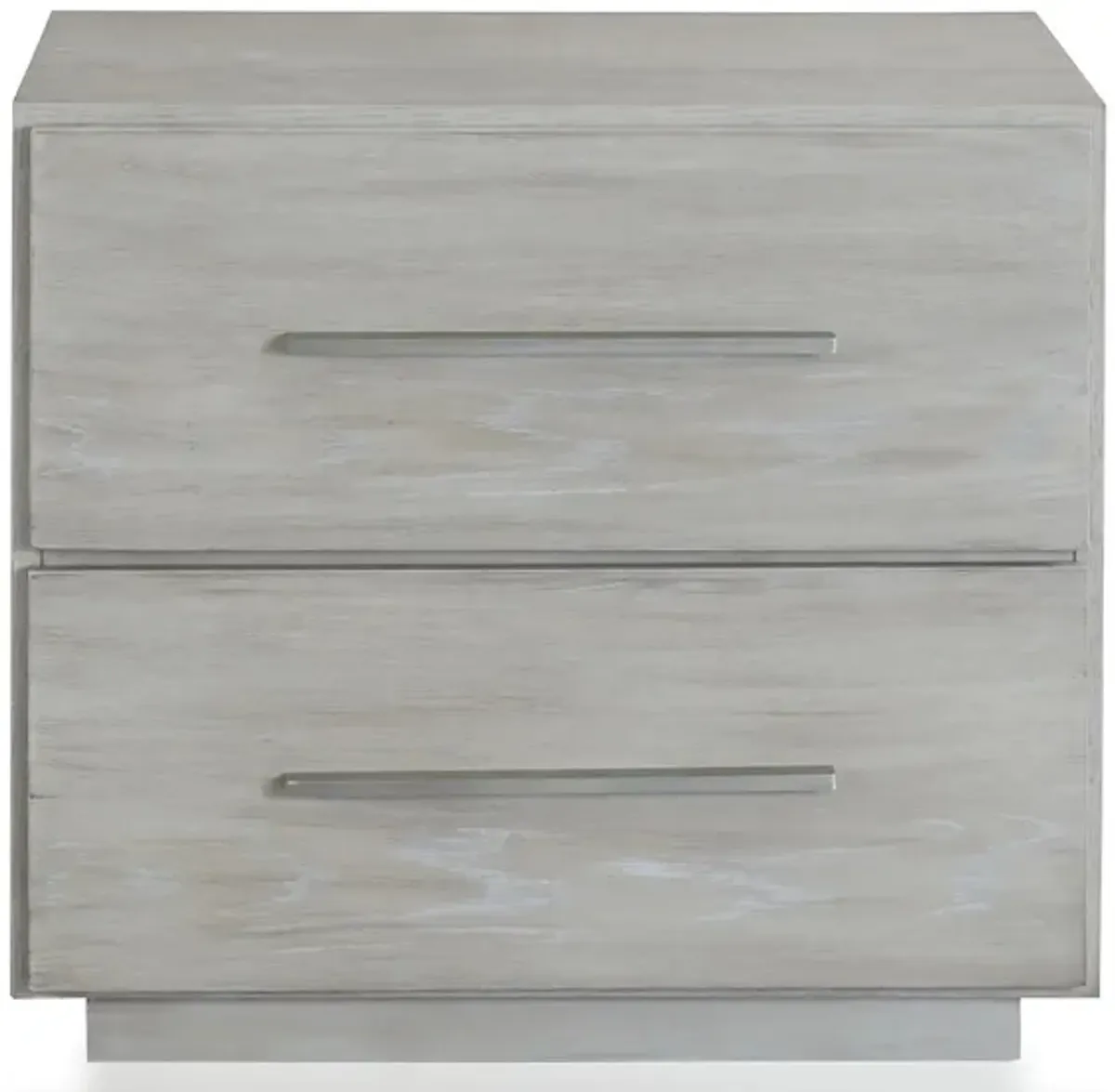 Destination Two Drawer Nightstand in Grey Elm by Bellanest