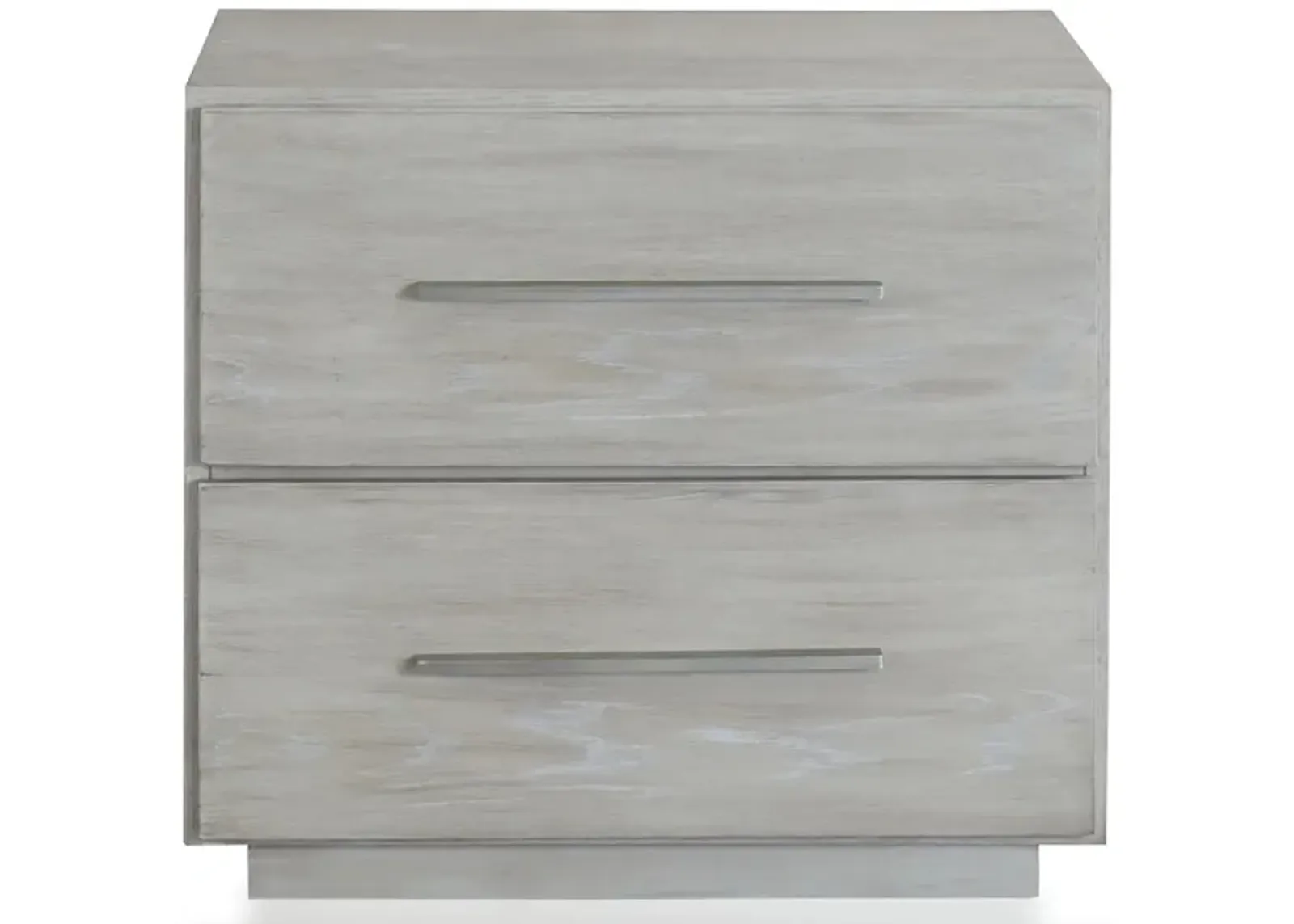 Destination Two Drawer Nightstand in Grey Elm by Bellanest