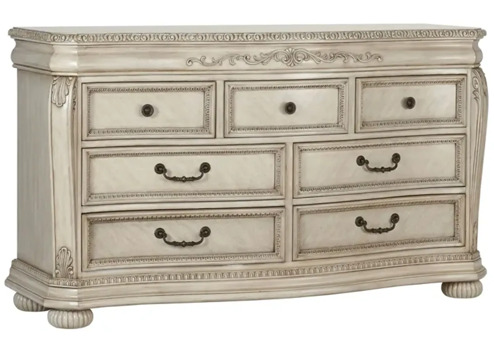 Wessex 7 Drawer Dresser in Seashell by Heritage Baby