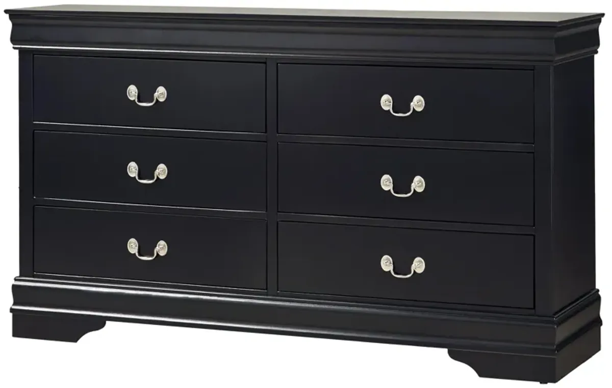 Edina Bedroom Dresser in Black by Homelegance