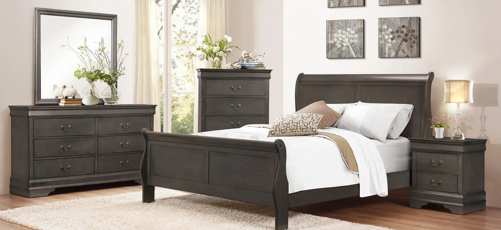 Edina Bedroom Dresser in Gray by Homelegance