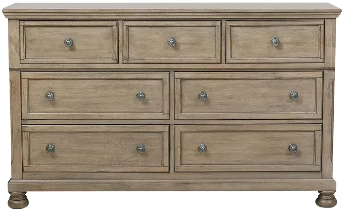 Donegan Dresser in Wire-Brushed Gray by Homelegance