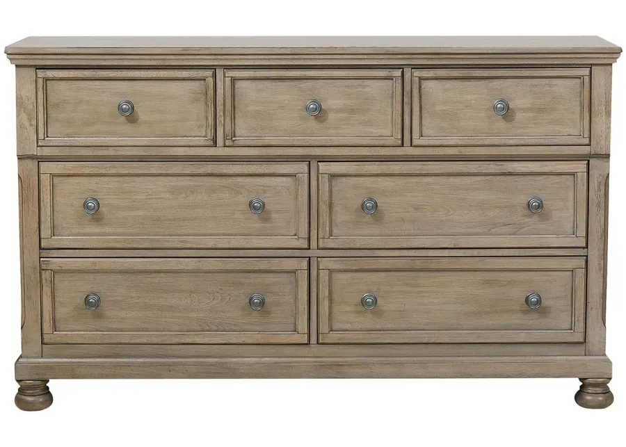 Donegan Dresser in Wire-Brushed Gray by Homelegance