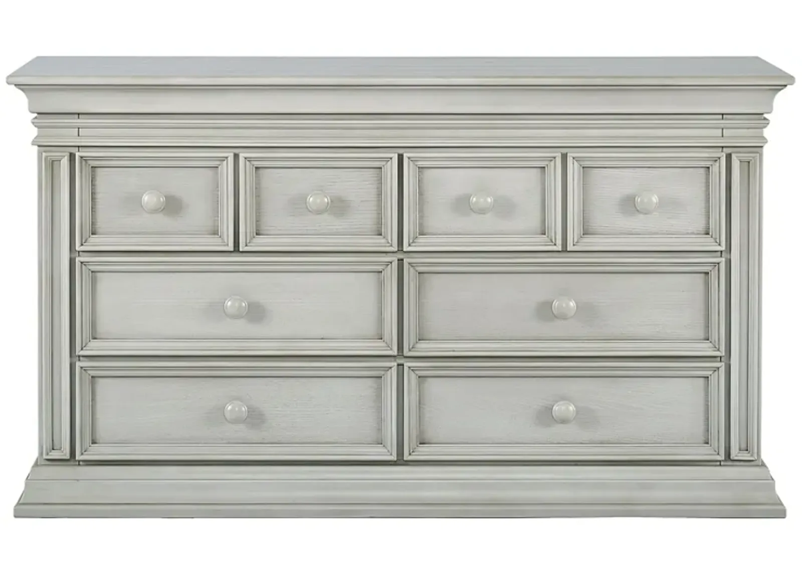 Vienna 6 Drawer Dresser in Ash Gray by Heritage Baby