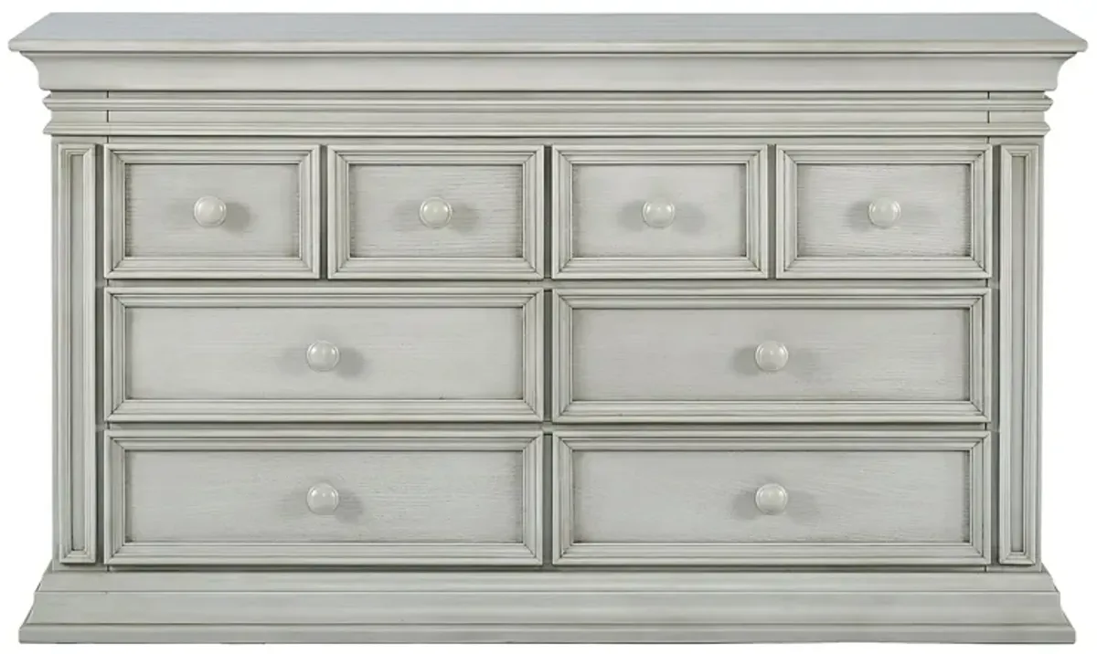 Vienna 6 Drawer Dresser in Ash Gray by Heritage Baby