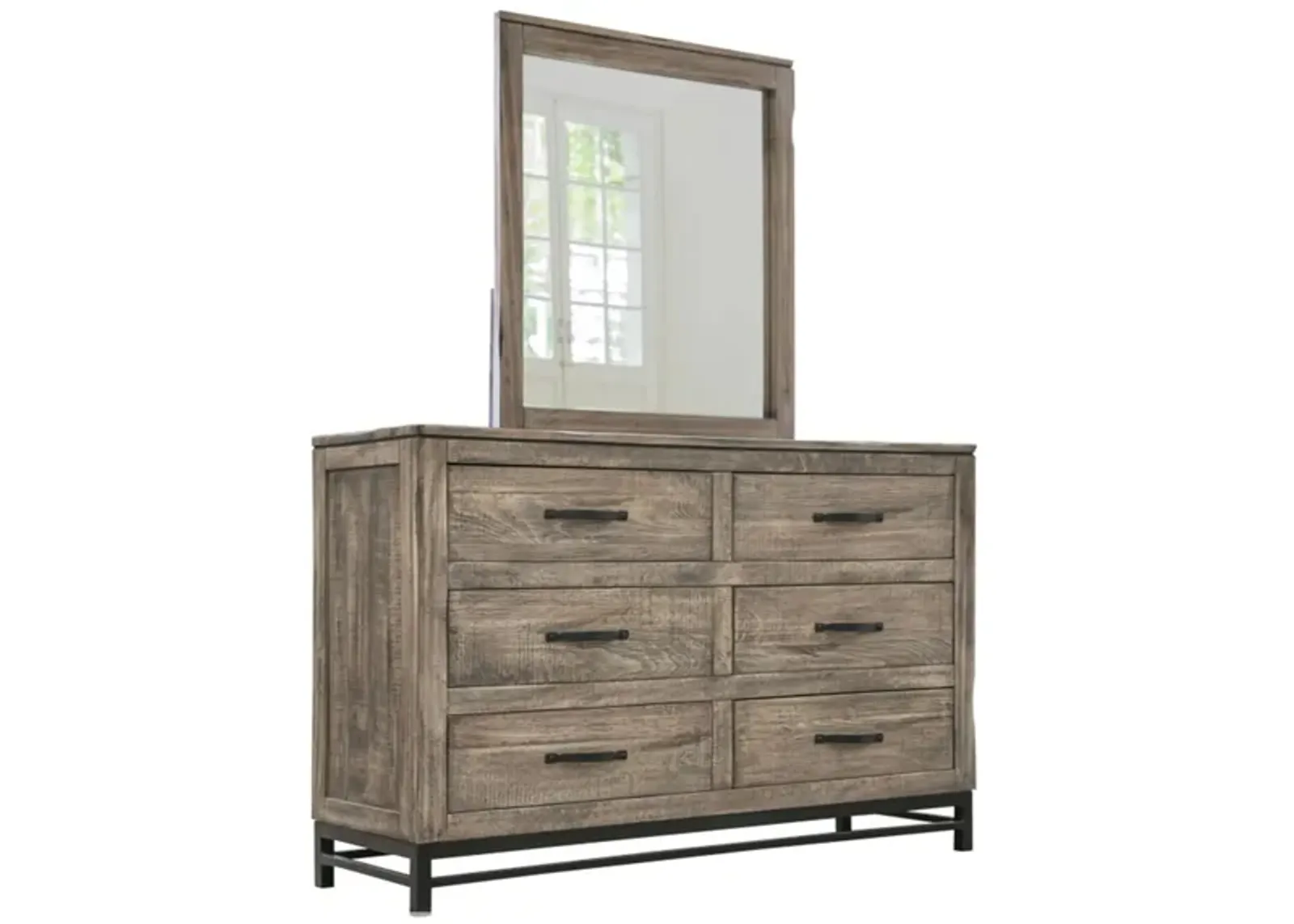 Blacksmith 6 Drawer Dresser in Brown by International Furniture Direct