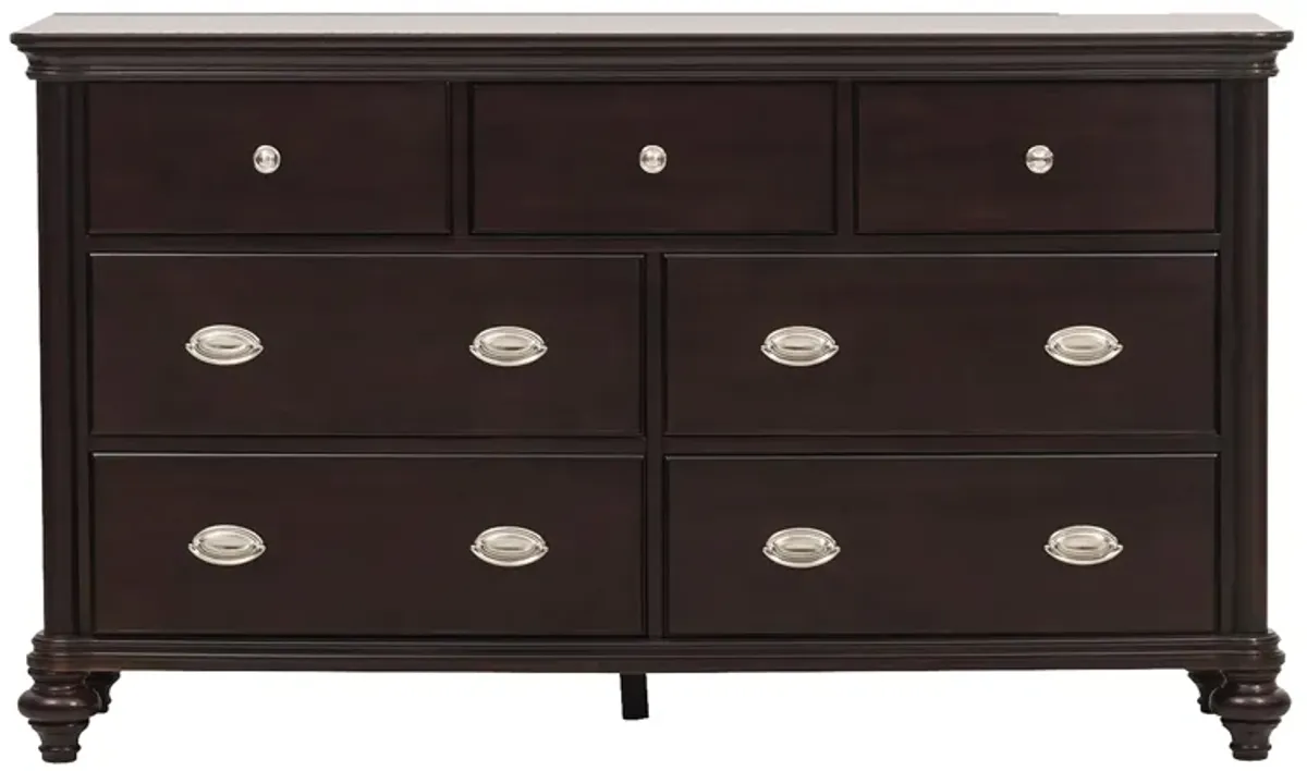 Bay City Bedroom Dresser in Dark Cherry by Homelegance