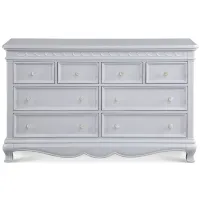 Adelina 8 Drawer Dresser in Pure Elle Gray by Heritage Baby