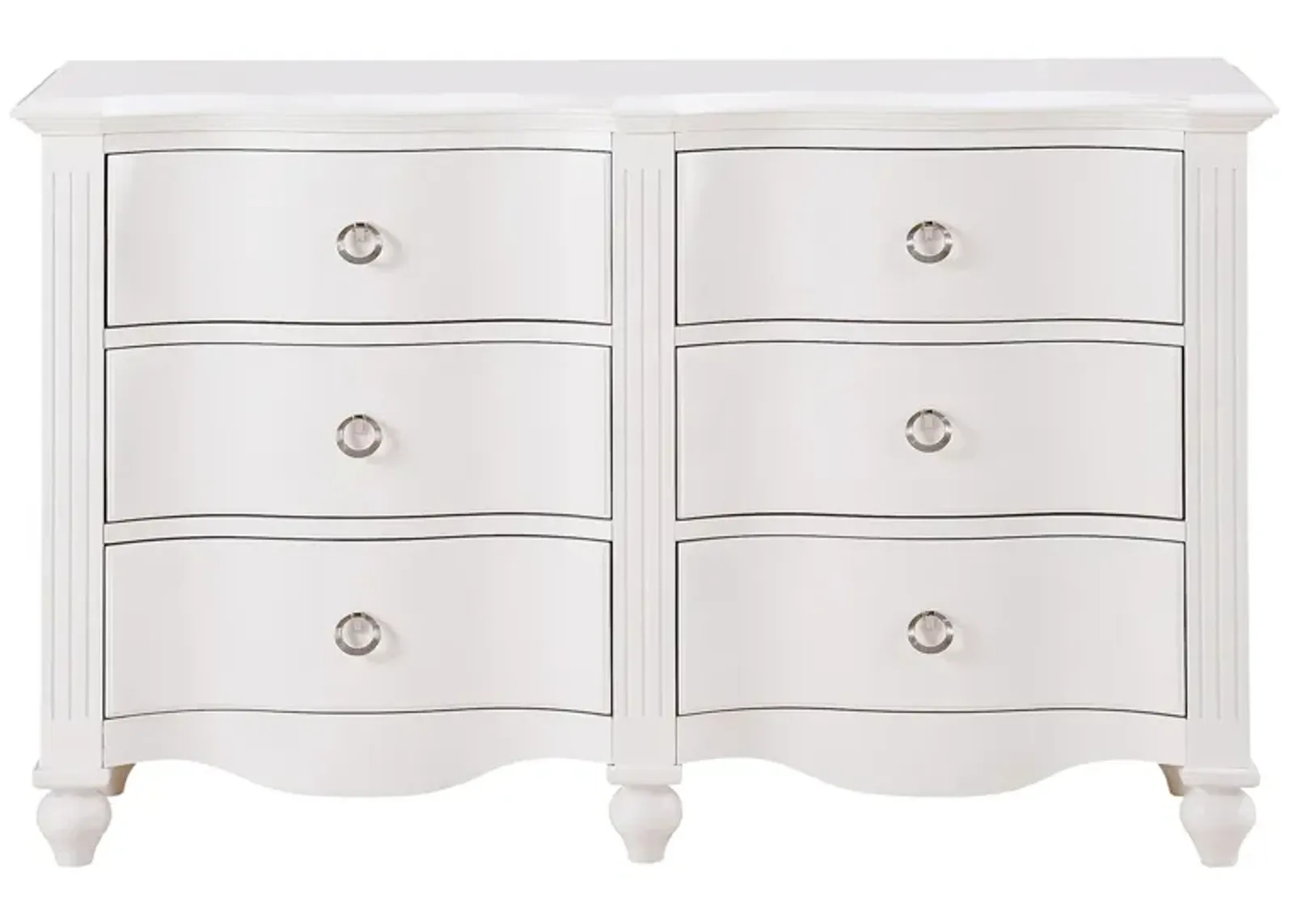 Jayla Dresser in White by Homelegance