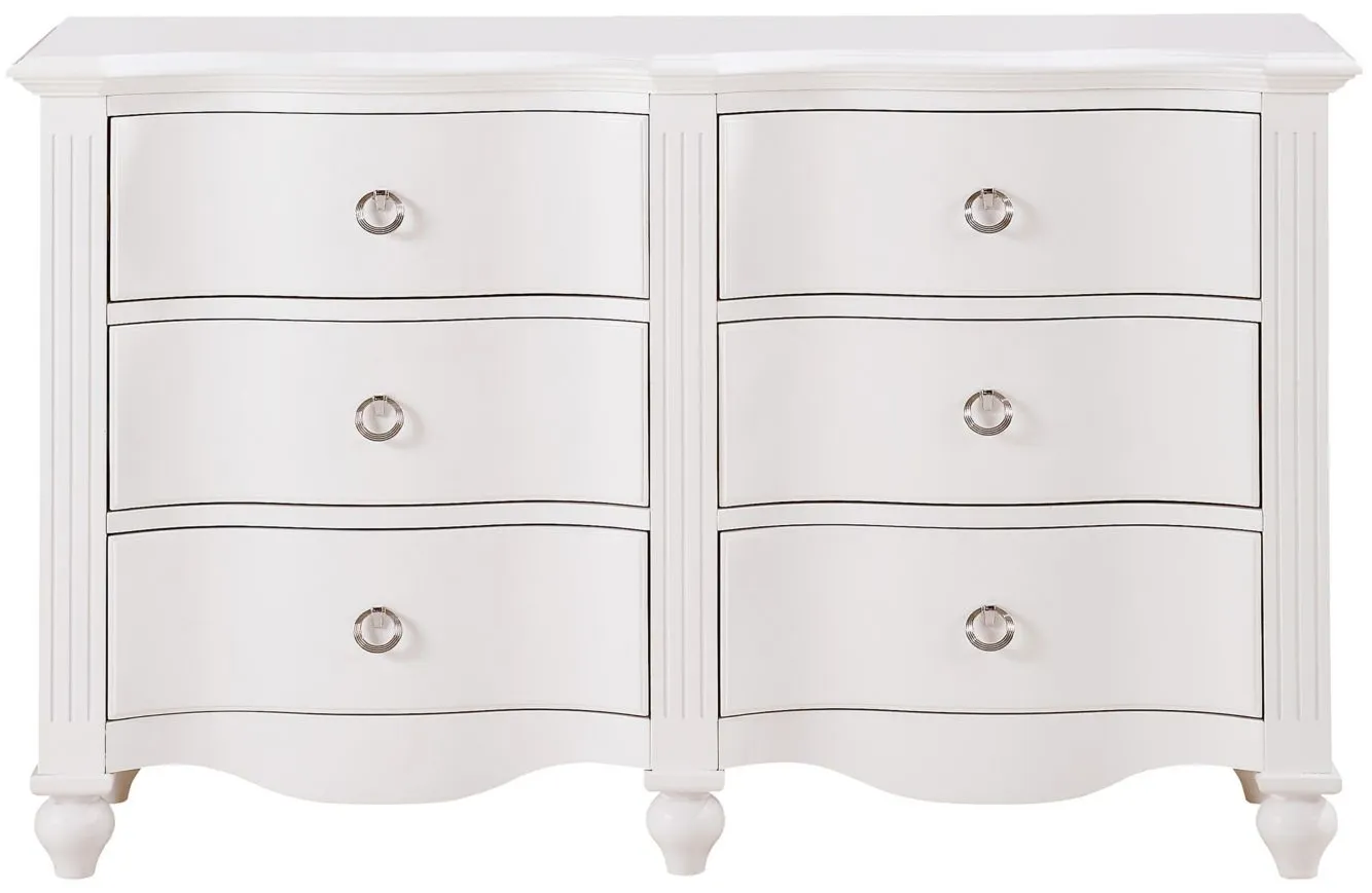 Jayla Dresser in White by Homelegance