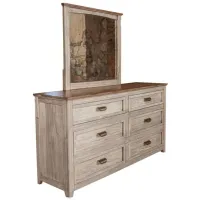 Sahara 6 Drawer Dresser in Cream by International Furniture Direct