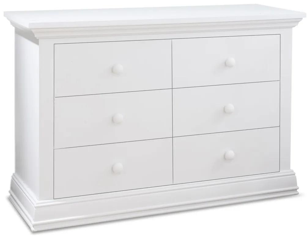 Paxton Double Dresser in White by Sorelle Furniture