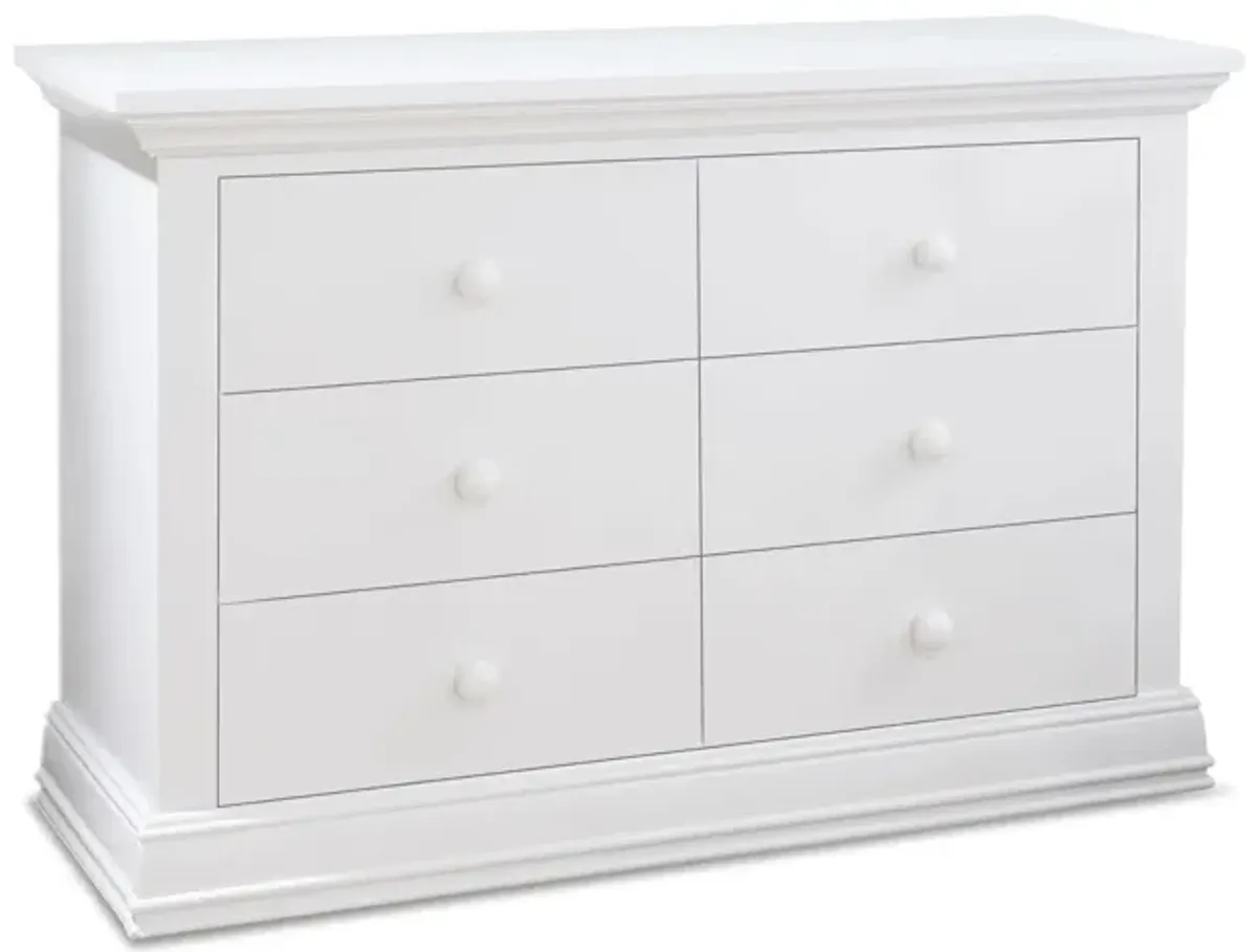 Paxton Double Dresser in White by Sorelle Furniture