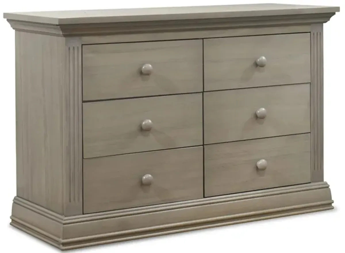 Paxton Double Dresser in Heritage Gray by Sorelle Furniture