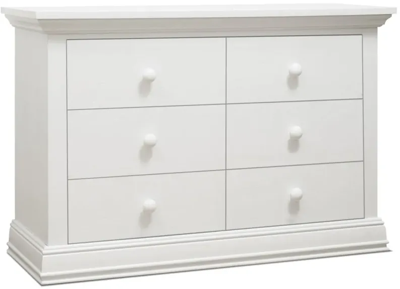 Modesto Double Dresser in White by Sorelle Furniture