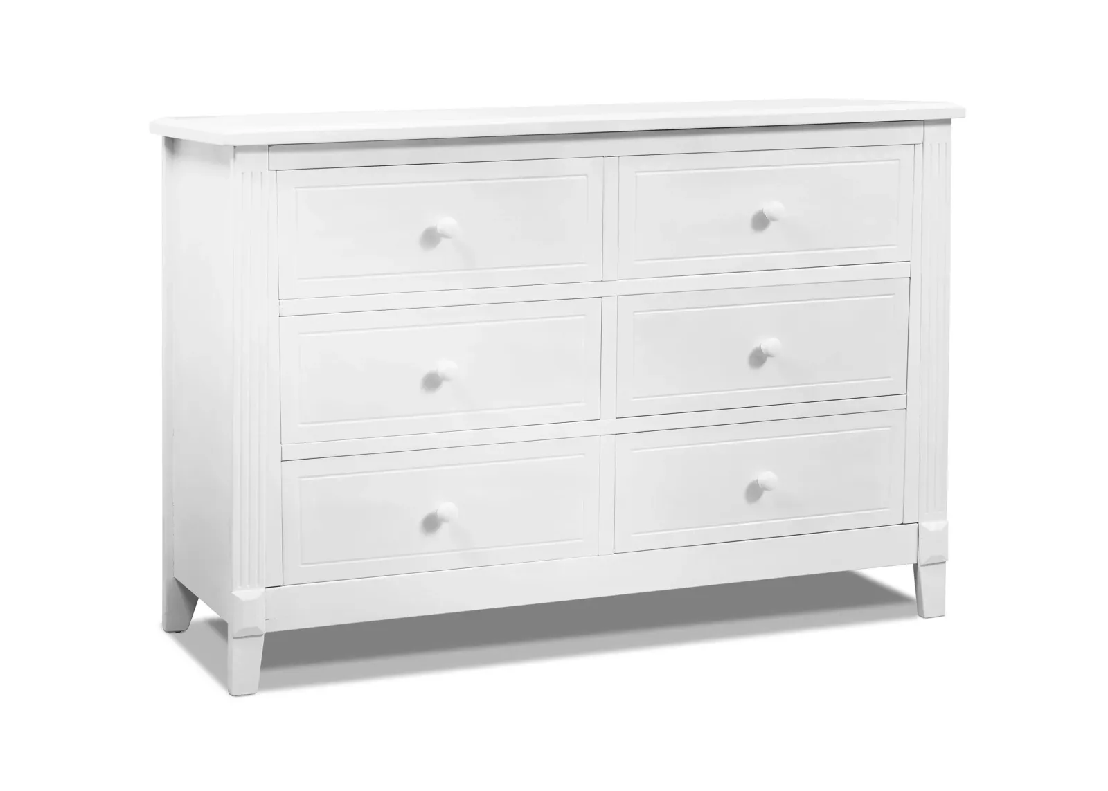 Berkley Double Dresser in White by Sorelle Furniture