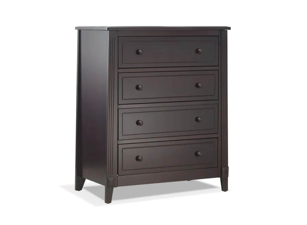 Berkley Four Drawer Chest in Espresso by Sorelle Furniture