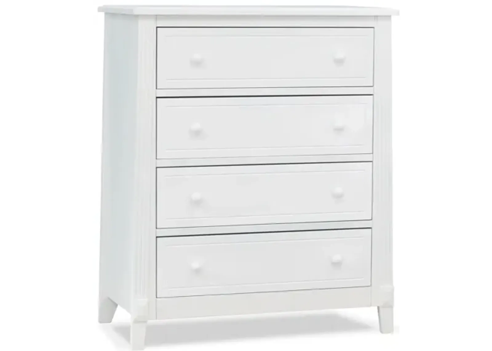 Berkley Four Drawer Chest in White by Sorelle Furniture