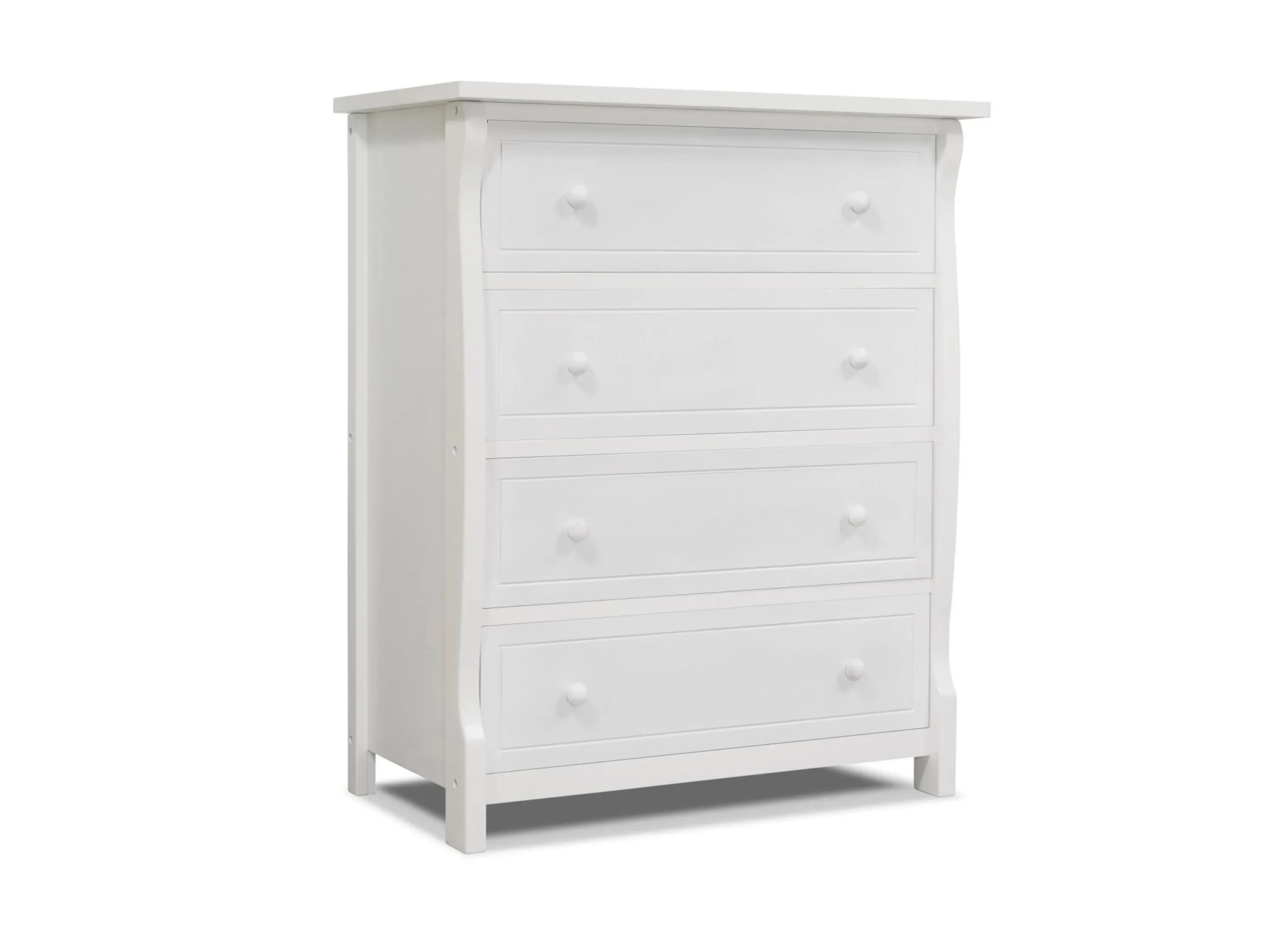 Princeton Elite Four Drawer Dresser in White by Sorelle Furniture