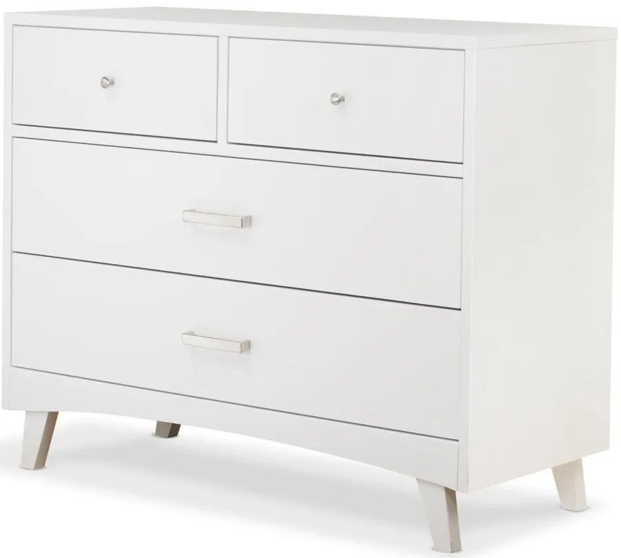 Soho Four Drawer Dresser in White by Sorelle Furniture
