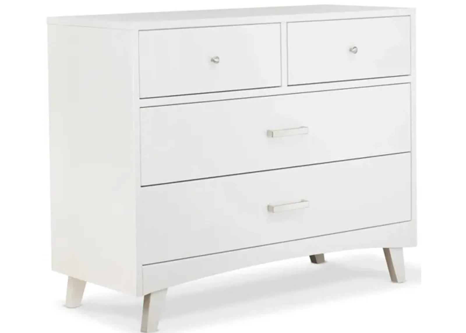 Soho Four Drawer Dresser in White by Sorelle Furniture