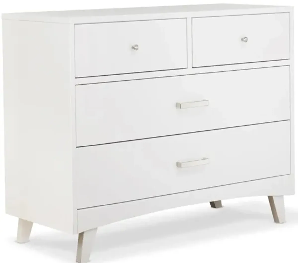 Soho Four Drawer Dresser in White by Sorelle Furniture