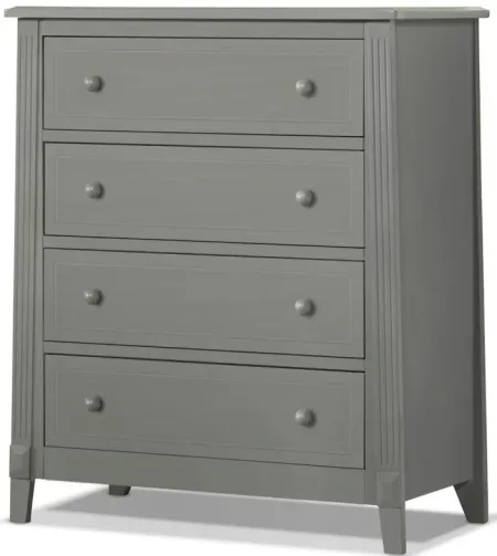 Berkley Four Drawer Chest in Weathered Gray by Sorelle Furniture