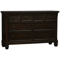 Glendale 6 Drawer Dresser in Charcoal Brown by Heritage Baby