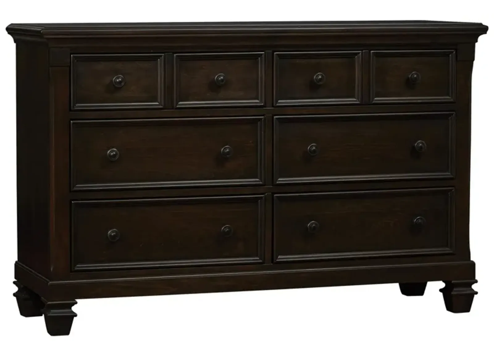 Glendale 6 Drawer Dresser in Charcoal Brown by Heritage Baby