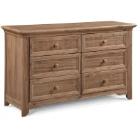 Winchester 6 Drawer Double Dresser in Biscotti by Heritage Baby