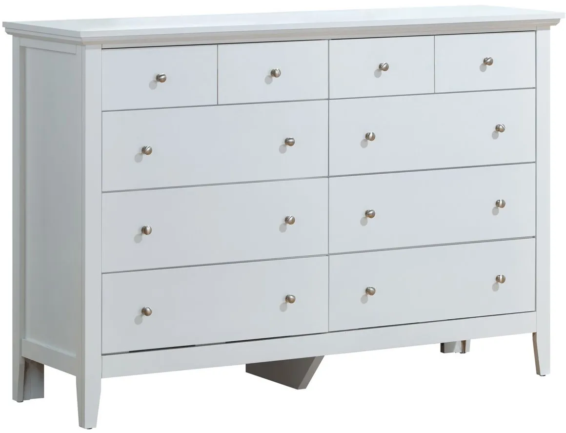 Hammond Bedroom Dresser in White by Glory Furniture
