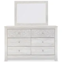 Paxberry Dresser and Mirror in Whitewash by Ashley Furniture
