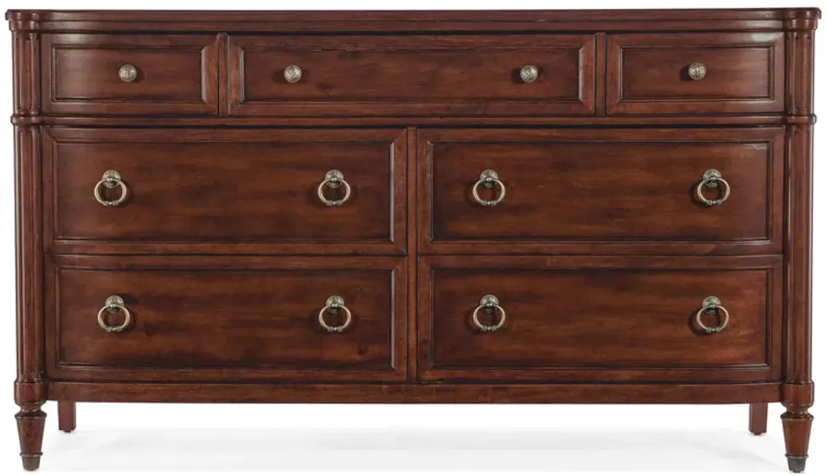 Charleston Seven-Drawer Dresser in Maraschino Cherry by Hooker Furniture