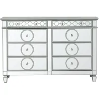 Geneva Dresser in Silver/Mirror by Glory Furniture