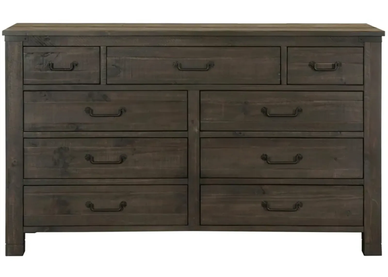 Abington 9-Drawer Bedroom Dresser in Weathered Charcoal by Magnussen Home