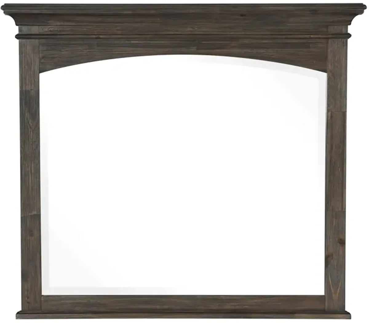 Rheit Mirror in Wire-Brushed Rustic Brown by Homelegance