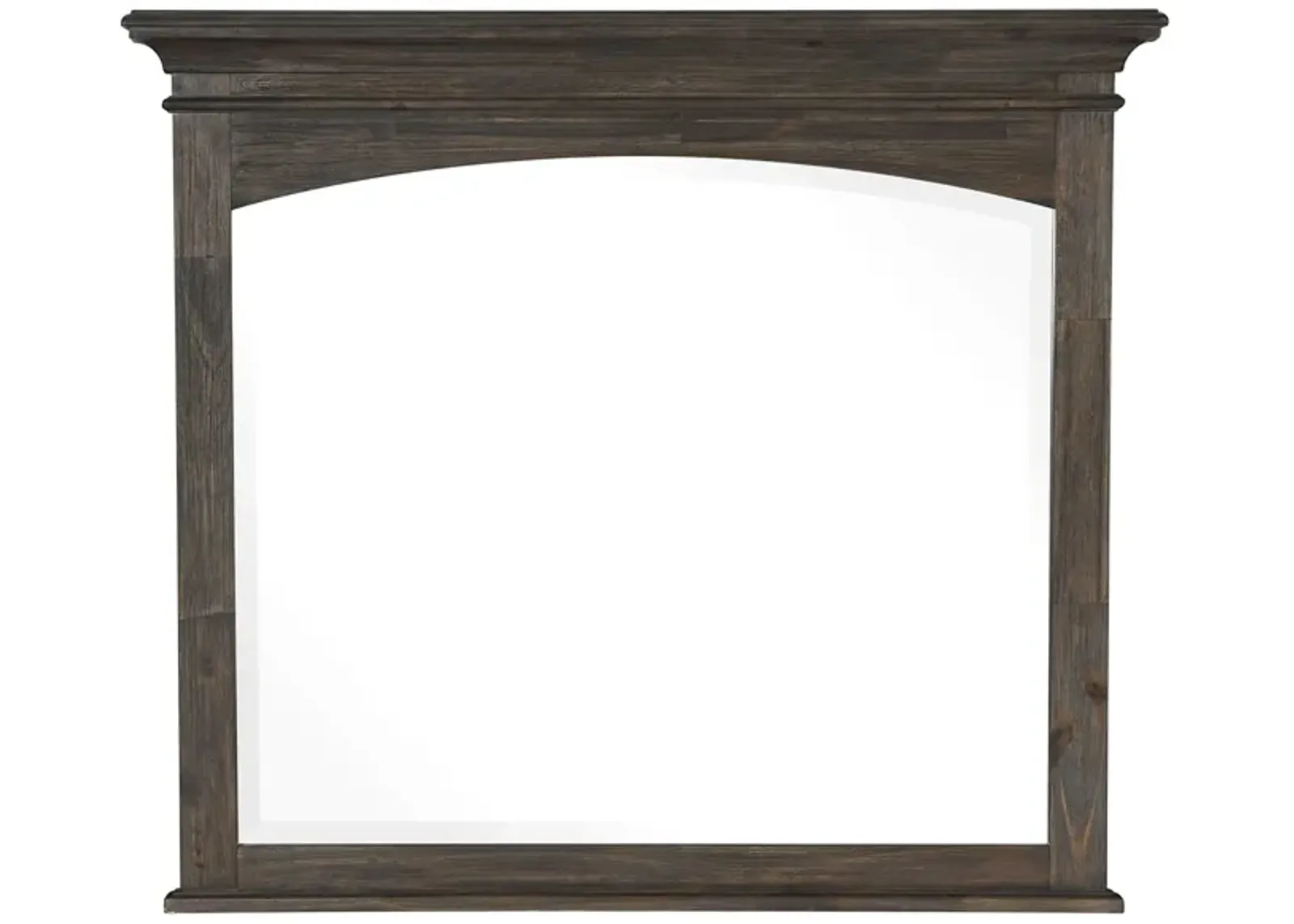 Rheit Mirror in Wire-Brushed Rustic Brown by Homelegance