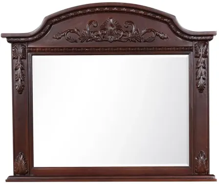 Lyndon Mirror in Cherry by Glory Furniture