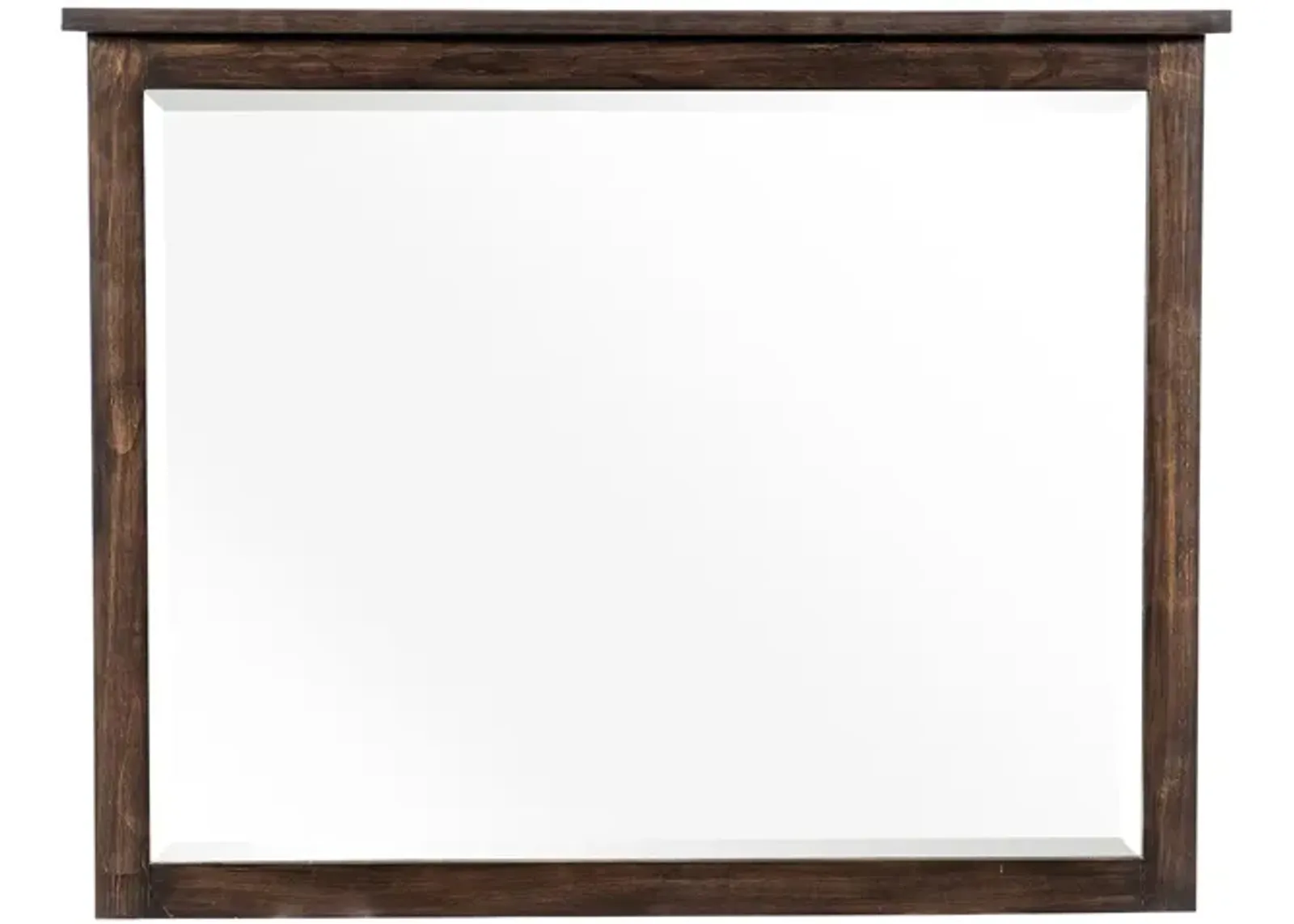 Leesa Mirror in Rustic Brown by Homelegance