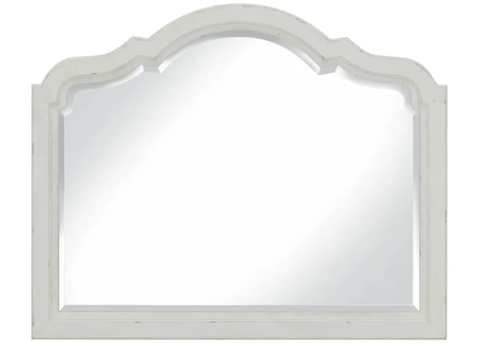 Colette Bedroom Dresser Mirror in Feathered White by Riverside Furniture