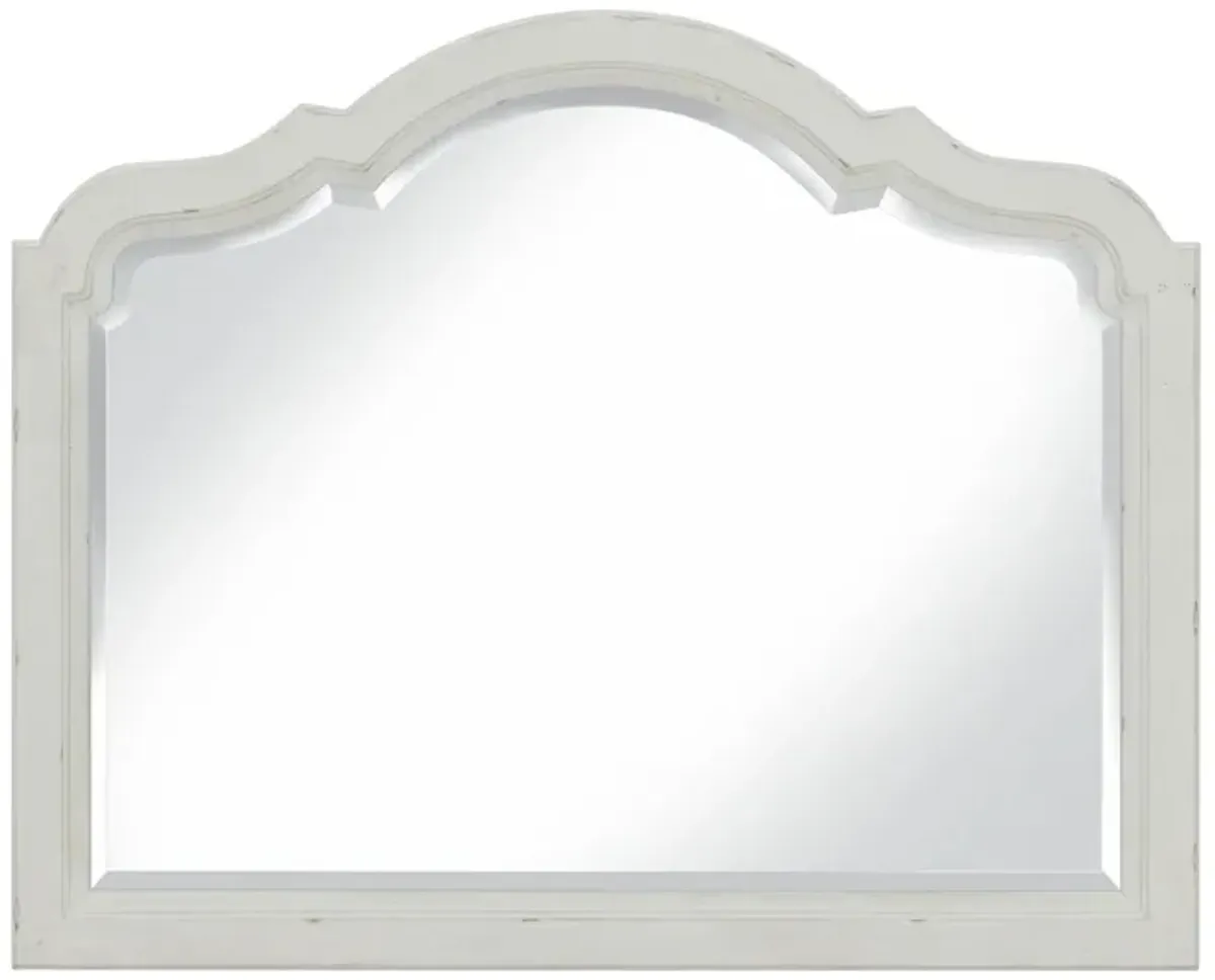 Colette Bedroom Dresser Mirror in Feathered White by Riverside Furniture