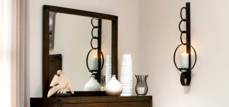 Gannon Bedroom Dresser Mirror in brown by Hillsdale Furniture