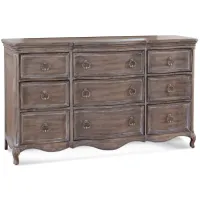 Genoa Dresser in Antique Grey by American Woodcrafters