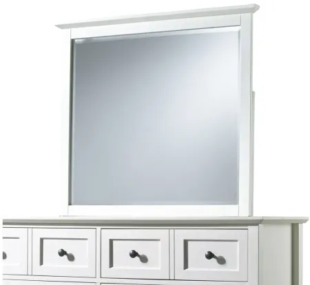Tompkins Bedroom Dresser Mirror in White by Bellanest
