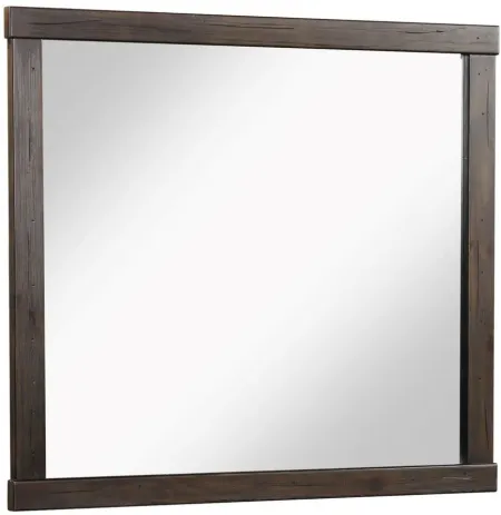 Edison Mirror in Brown by Bernards Furniture Group