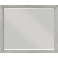 Oslo Mirror in Antique Light Gray by Homelegance