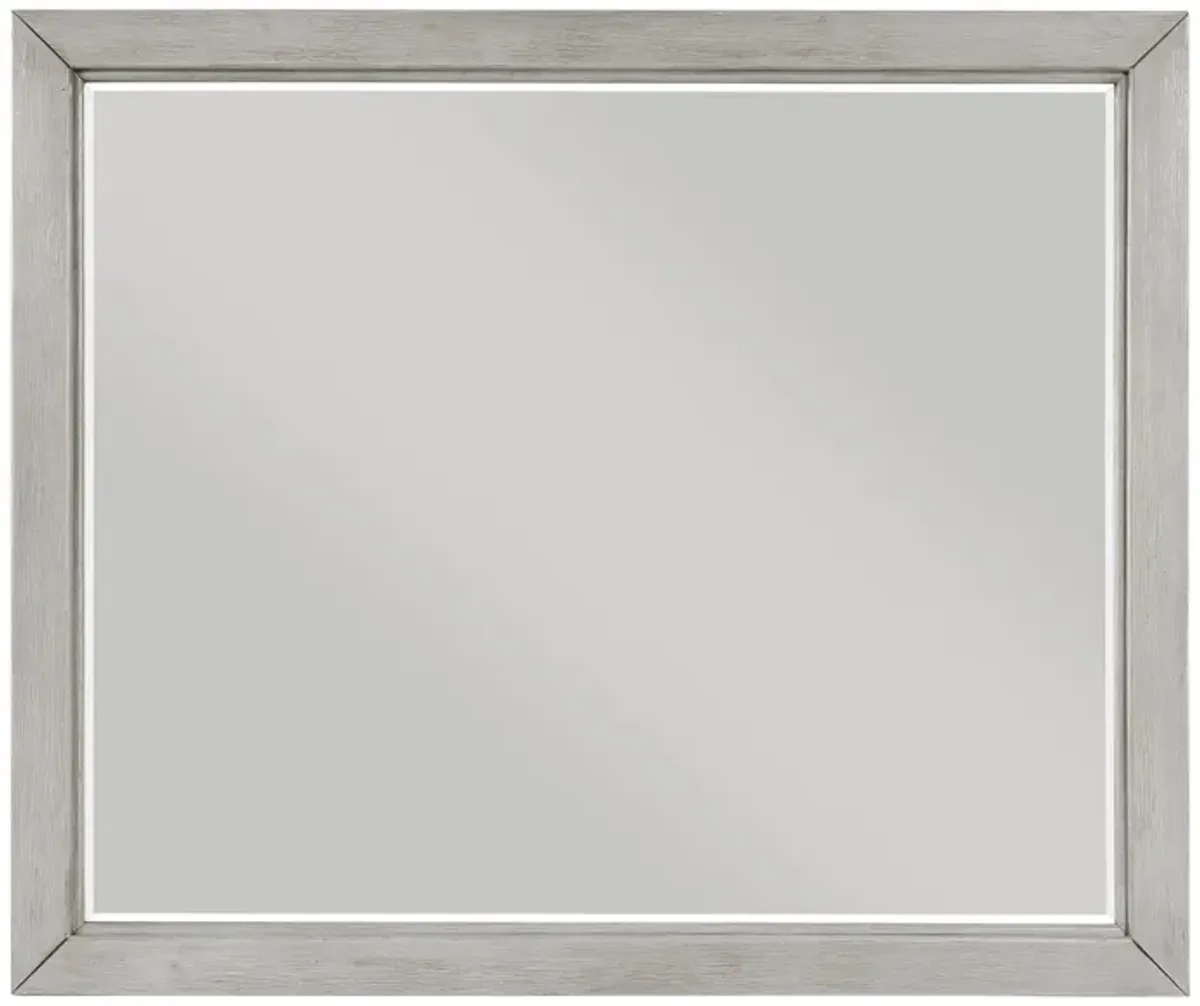 Oslo Mirror in Antique Light Gray by Homelegance